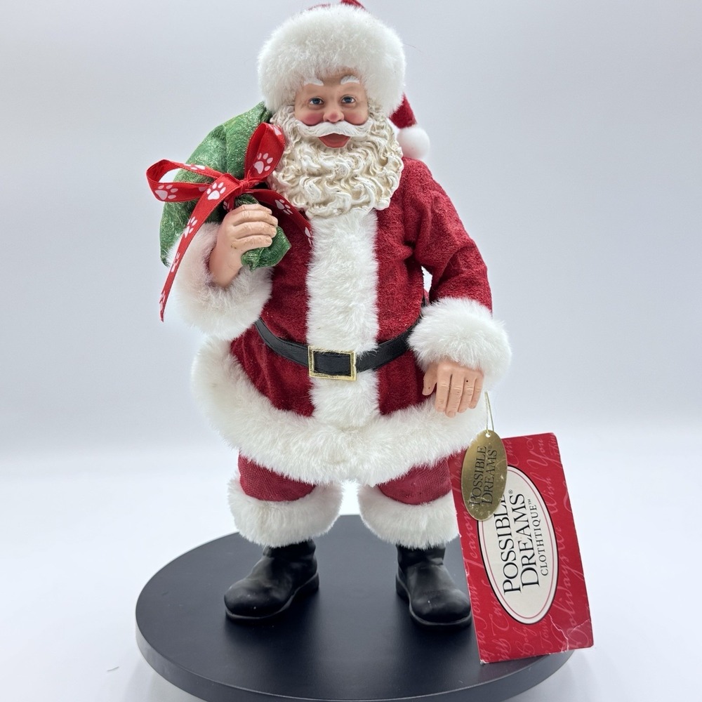 VTG Possible Dreams Santa "Waggin" Figure Department 56 With Tag‎ Figure EUC
